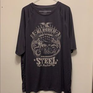 Dark grey graphic tee shirt